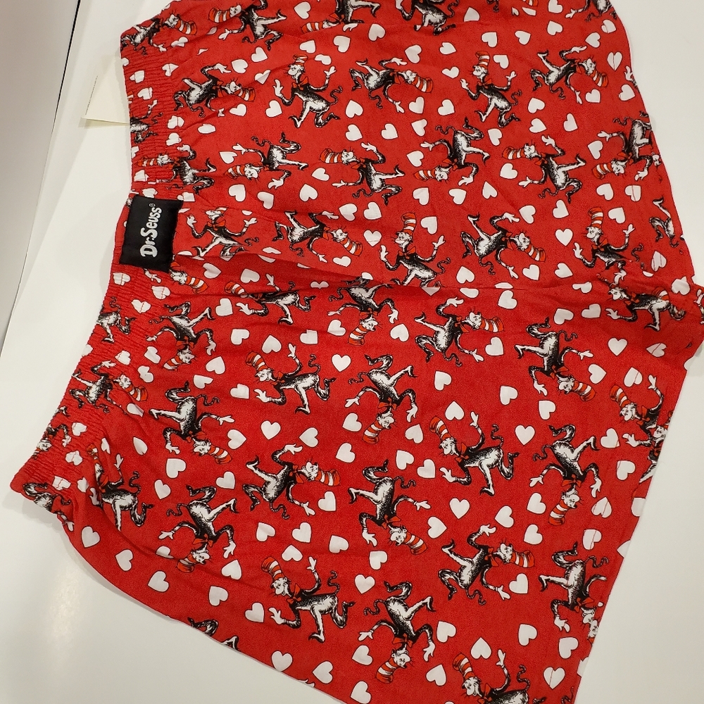 Men's Dr. Seuss red Boxer Shorts